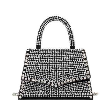 Sac messager à chaîne pour femme, petit sac populaire en diamant brillant