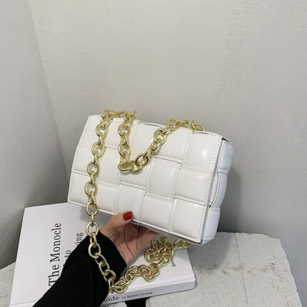 Sac messager coréen polyvalent, sac cousu, petit sac coloré, sac à chaîne pour femme