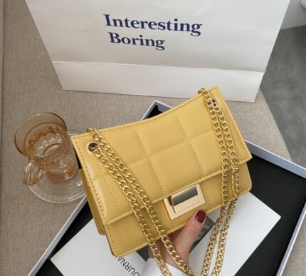 Sac messager à chaîne avec fil à broder