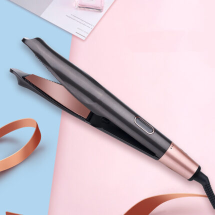 Lisseur professionnel 2 en 1 pour cheveux secs et humides, peigne à friser et lisser