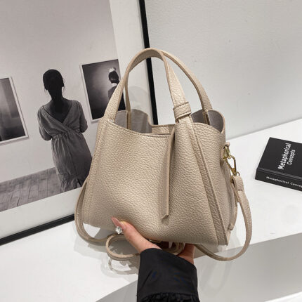 Sac seau à une épaule, style coréen, style Hong Kong, personnalisé, simple, panier à légumes, sac à bandoulière rétro