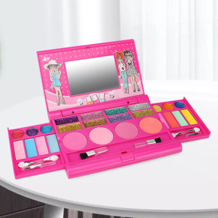 Coffret de jouets cosmétiques pour enfants, maison de jeu de simulation pour bébé, boîte de maquillage princesse pour fille