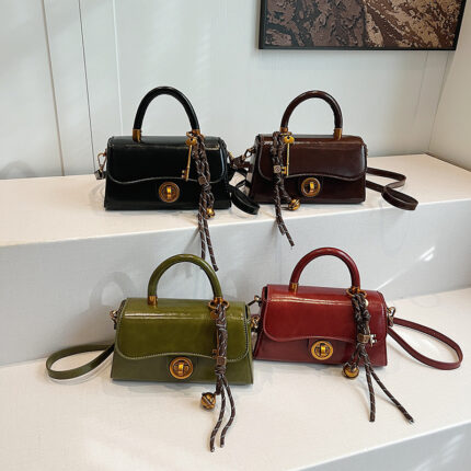 Sac à main carré pour femme avec pochette de Noël pour le Nouvel An