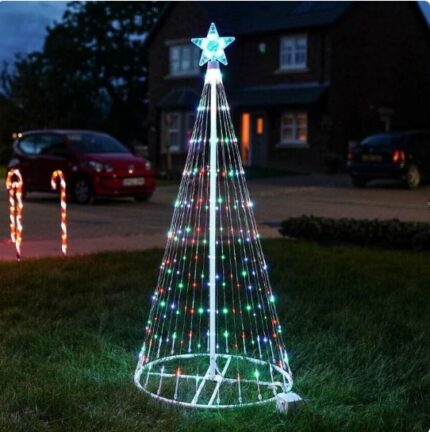Guirlande lumineuse LED multicolore pour sapin de Noël, décoration de jardin ou de campagne